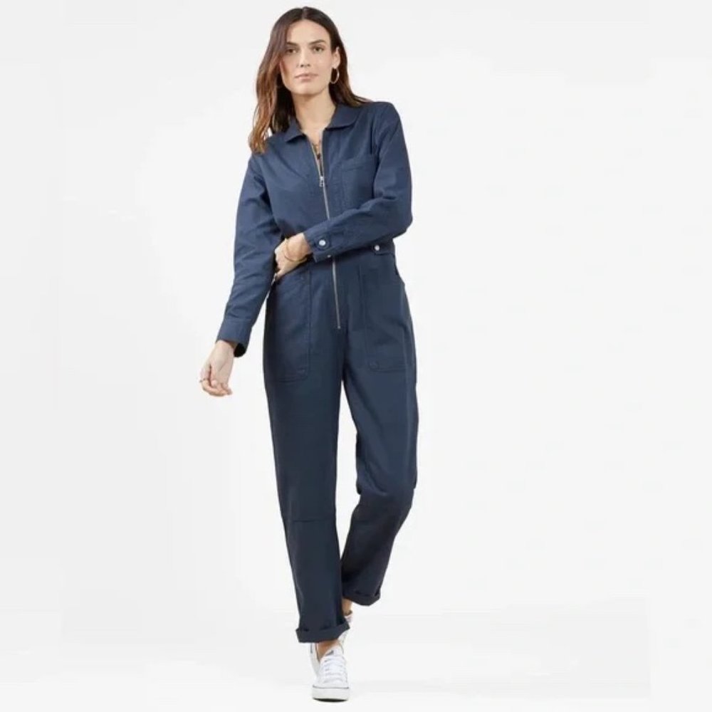 Outerknown Depot jumpsuit in Indigo, sz M